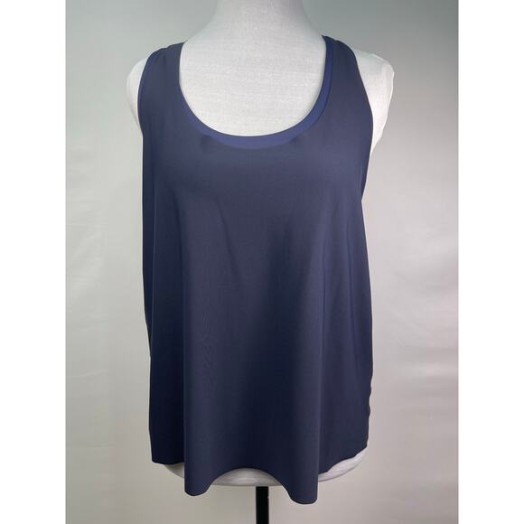 Athleta Ultimate Support Tank Top with Built-In Sports Bra Navy Blue Size M - Picture 3 of 7